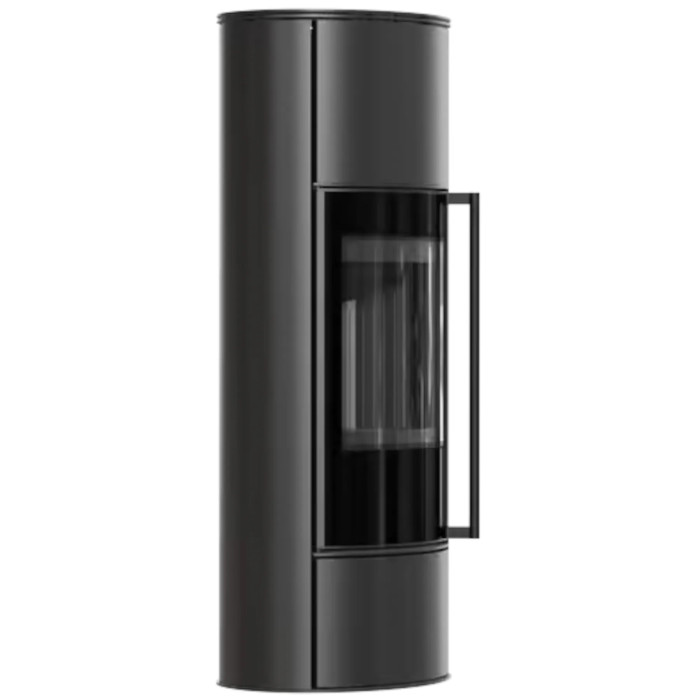 Piec wolnostojący KRATKI ERIK Ø 150 5,5 kW/W z czarnym termotec