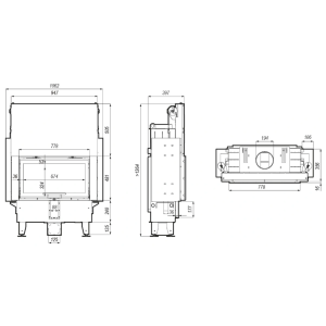 Kominek Defro Home Intra ME SLIM G 8 kW