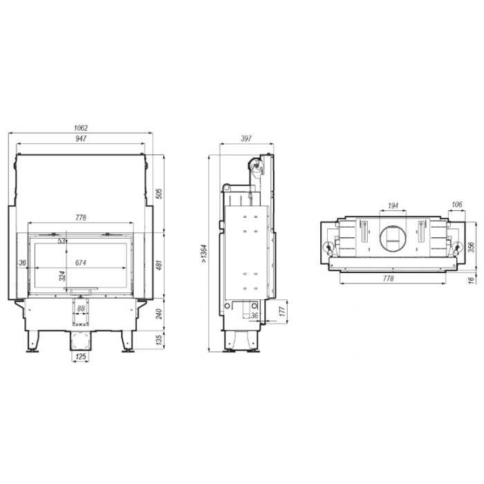 Kominek Defro Home Intra ME SLIM G 8 kW