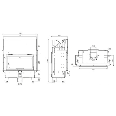 Kominek Defro Home Intra LA G 16 kW