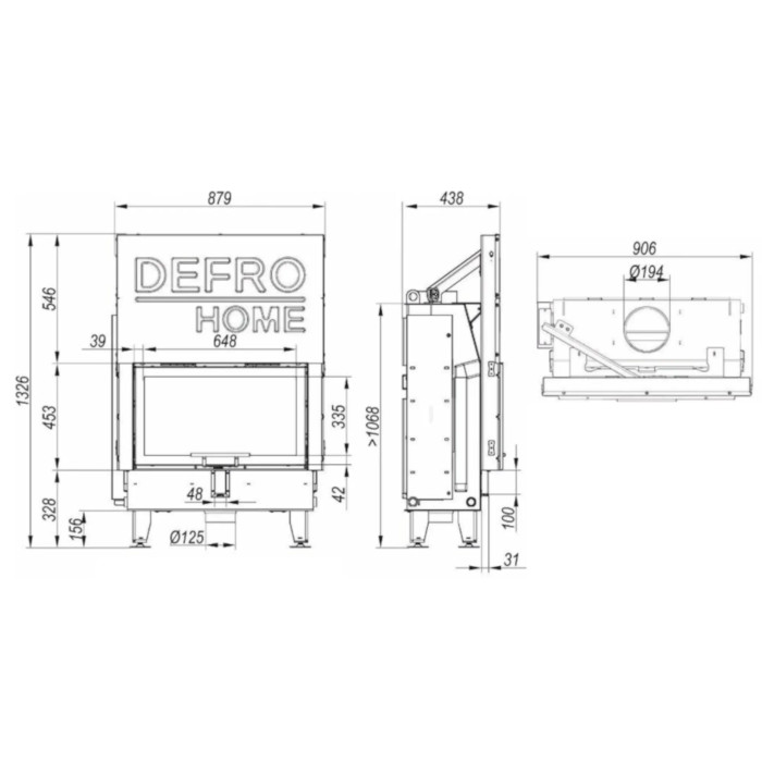 Kominek Defro Home Impuls ME G 10 kW