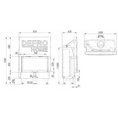 Kominek Defro Home Impuls LA G 12 kW