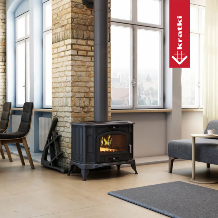 Piec żeliwny koza KRATKI K9 Ø 150 10 kW