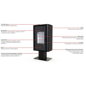 Piec stalowy Defro Home Solum TOP 9 kW