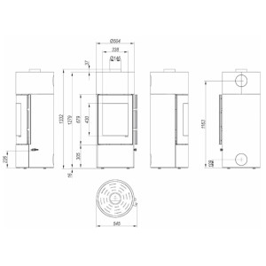 Piec stalowy Defro Home Orion 7 kW