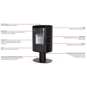 Piec stalowy Defro Home Ceres Top 6 kW