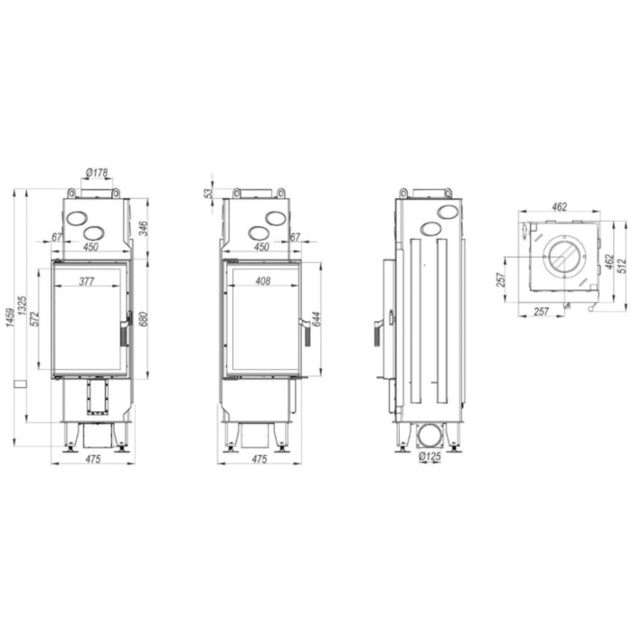 Kominek Defro Home Intra V 11,5 kW