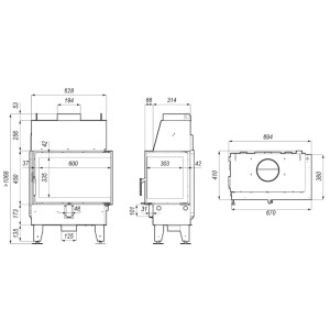 Kominek Defro Home Impuls SM BP 9 kW
