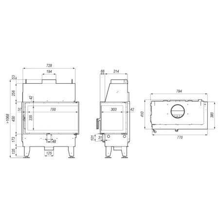 Kominek Defro Home Impuls ME BP 10 kW