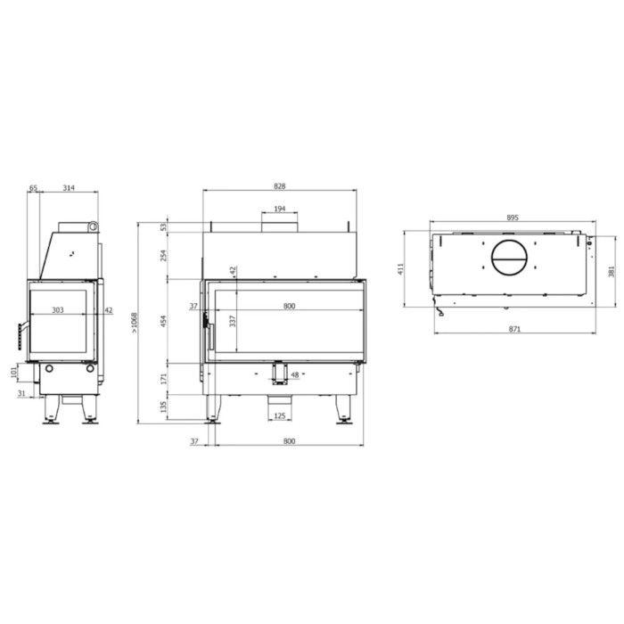Kominek Defro Home Impuls LA BP 12 kW