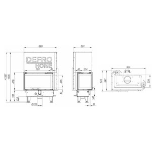Kominek Defro Home Impuls ME BP G 10 kW