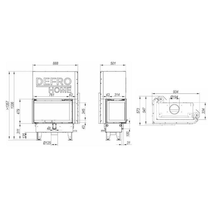 Kominek Defro Home Impuls ME BP G 10 kW