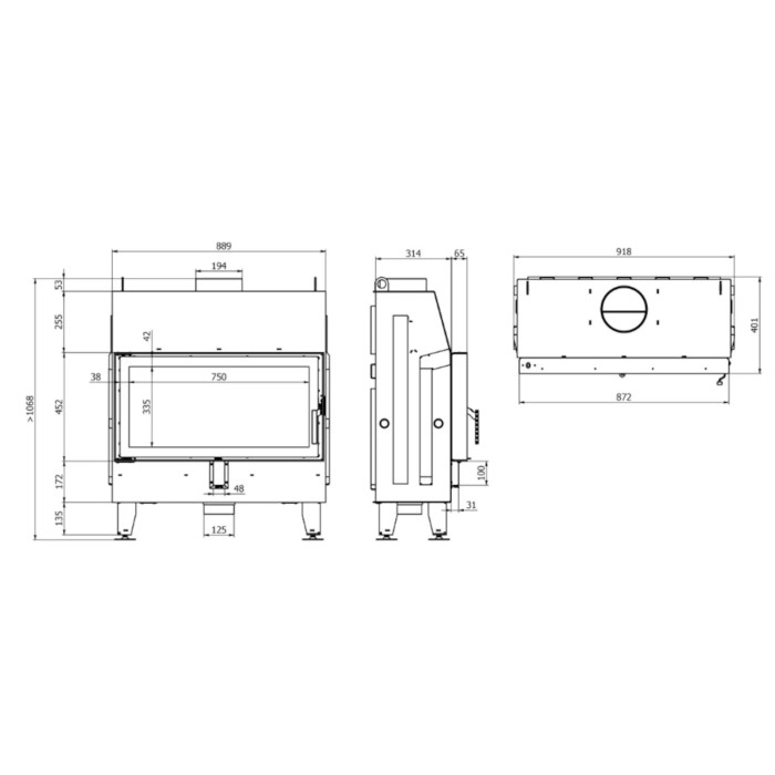 Kominek Defro Home Impuls LA 12 kW