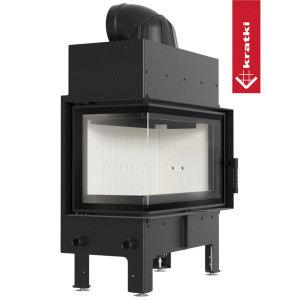 Kominek powietrzny stalowy KRATKI FLOKI M lewy 10 kW Ø 200