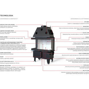 Kominek Defro Home Intra XSM C 8 kW