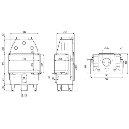 Kominek Defro Home Intra SM C 10 kW