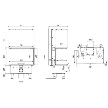 Kominek Defro Home Intra SM C G 10 kW