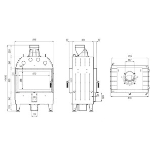 Kominek Defro Home Intra ME T 13 kW