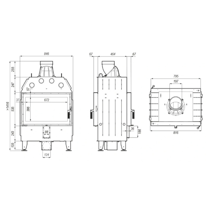 Kominek Defro Home Intra ME T 13 kW