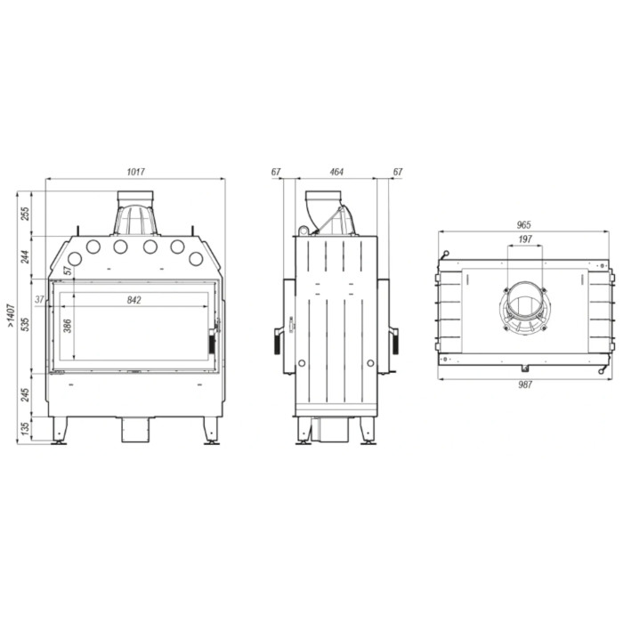 Kominek Defro Home Intra LA T 16.5 kW
