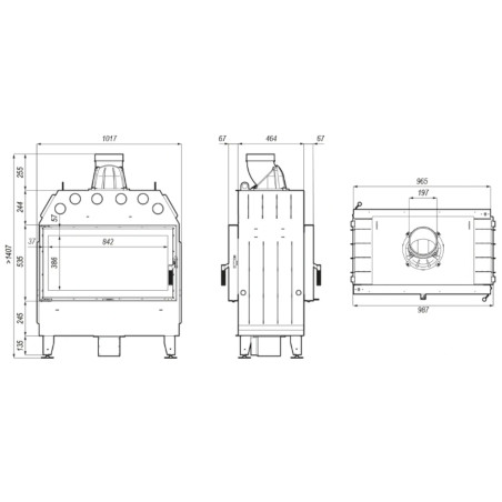 Kominek Defro Home Intra LA T 16.5 kW