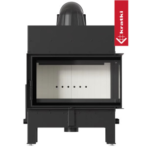 Kominek powietrzny stalowy KRATKI FLOKI M prawy 10 kW Ø 200
