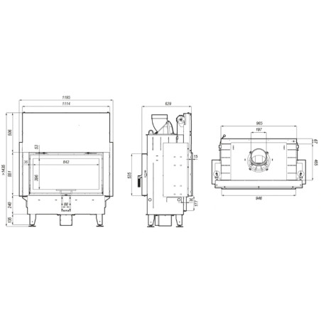 Kominek Defro Home Intra LA T G 16.5 kW