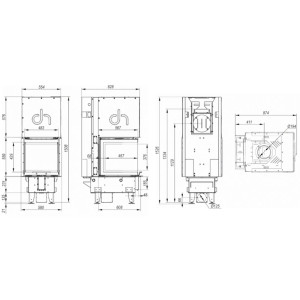 Kominek Defro Home Intra XSM U G 10 kW