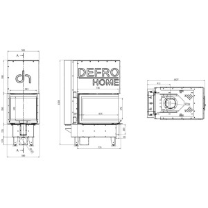 Kominek Defro Home Intra SM U G 15 kW