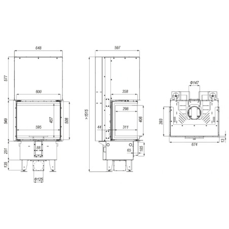 Kominek Defro Home Intra XSM C G 8 kW