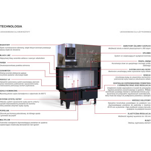 Kominek Defro Home Intra SM BL G 10 kW