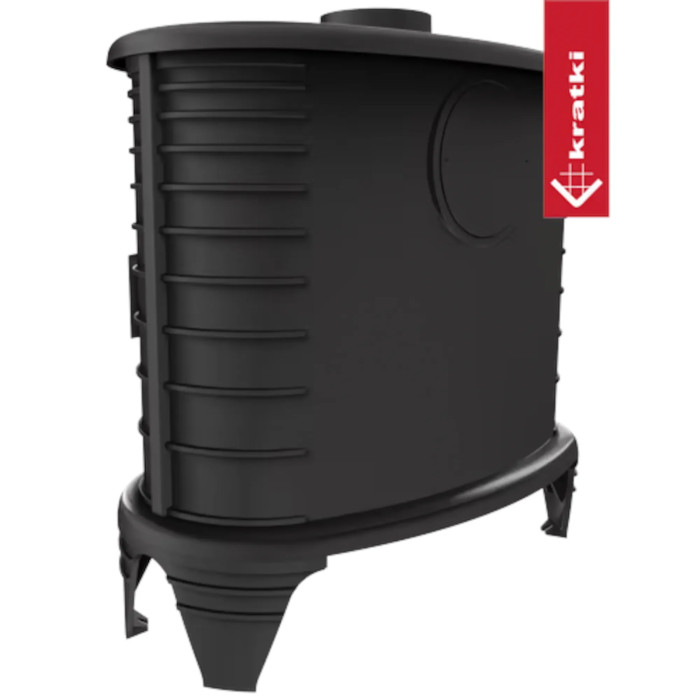 Piec żeliwny koza KRATKI K8 Ø 130 9 kW