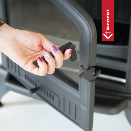 Piec żeliwny koza z płaszczem wodnym KRATKI K6 Ø 150 8 kW