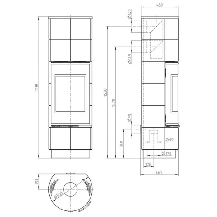 Thorma Delia standard – kafel biały