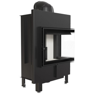 Kominek KRATKI LUCY SLIM prawy BS 8 kW Ø 160