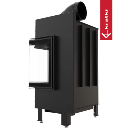 Kominek KRATKI LUCY SLIM prawy BS 8 kW Ø 160