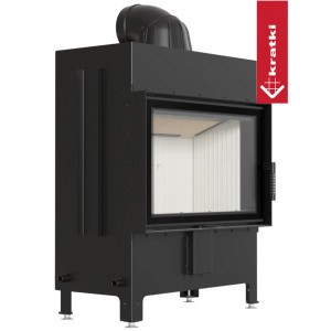 Kominek powietrzny stalowy KRATKI LUCY 14 kW Ø 200