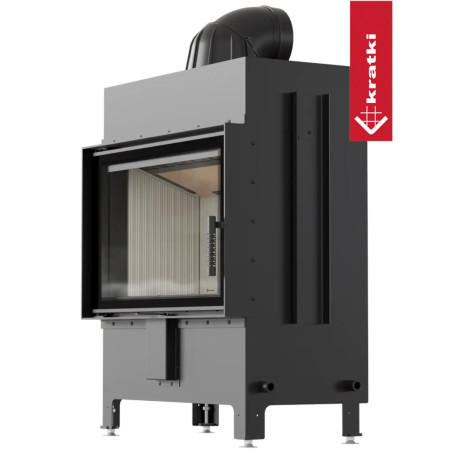 Kominek powietrzny stalowy KRATKI LUCY 14 kW Ø 200