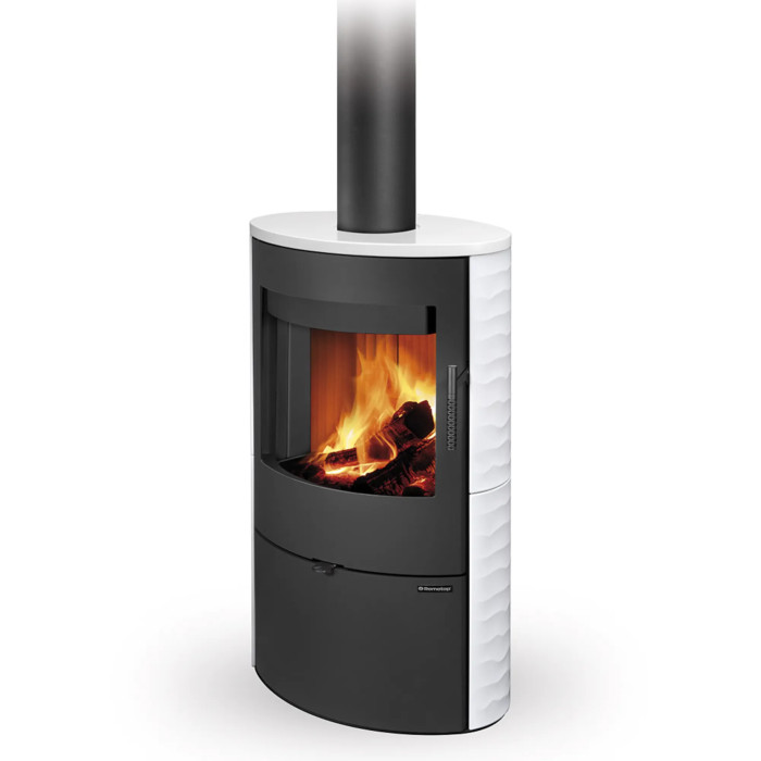 Piec kominkowy SONE - Ceramika ryflowana Piec kominkowy SONE - Ceramika ryflowana