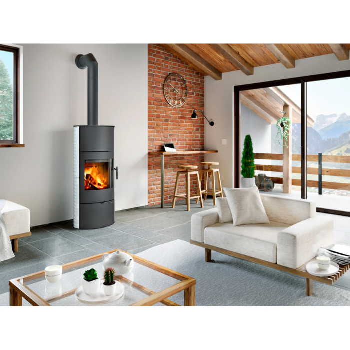 Piec kominkowy SONE H - Ceramika ryflowana Piec kominkowy SONE H - Ceramika ryflowana