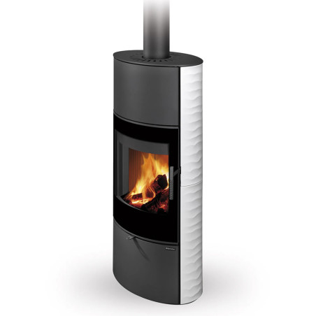 Piec kominkowy SONE G H - Ceramika ryflowana Piec kominkowy SONE G H - Ceramika ryflowana