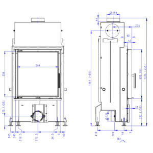 Kominek Romotop IMPRESSION 2g 55.60.01