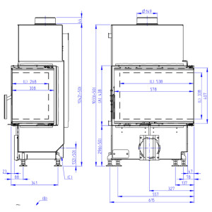 Kominek Romotop HEAT R 4G S 60.44.33.24