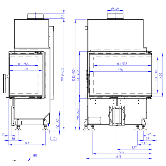 Kominek Romotop HEAT R 4G S 60.44.33.24