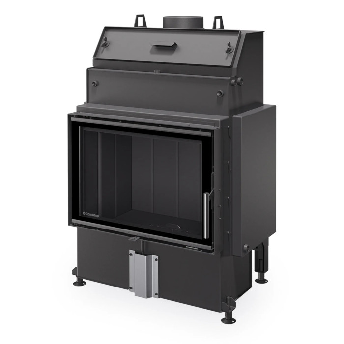 Kominek  Romotop HEAT W 4G 70.50.04 Płaszcz wodny Czarne wyłożenie