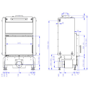 Kominek Romotop DYNAMIC W 2g 66.50.01 Płaszcz wodny