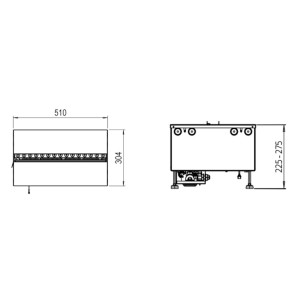 Kominek elektryczny Dimplex Cassette 500 projects Multi Optimyst