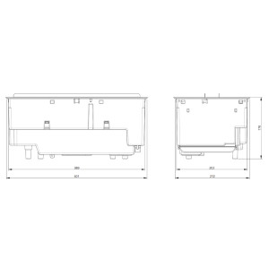 Kominek elektryczny Dimplex Cassette 400/600 LED