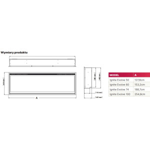 Kominek elektryczny Dimplex Ignite Evolve 60