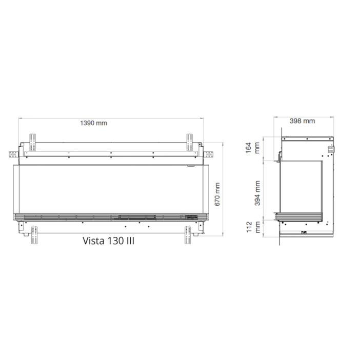 Kominek elektryczny Dimplex Vista 130 III